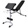 Workout Bench with Weight Rack, Barbell and Dumbbell Set 264.6lb