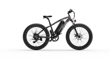 US Stock shipping 26 inch Fat Tire Electric Mountain Bike 1000w Motor GOGOBEST 48V 13ah Battery 7 Speed Off Road Electric Bike (Color: BLACK)