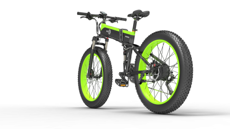 New Designer Bezior X1500 Full Suspension 1500W Motor 48V Electric Bike 26inch Wheel Foldable Dirt Ebike For Adult (Color: BLACK)