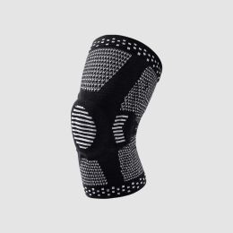 FitVille Wrap-up Knee Brace (Color: BLACK, size: L)
