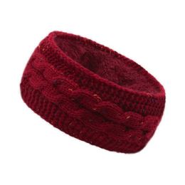 Multicolor Wide Stretch Hairband Woman Ear Warmer Hair Accessories Winter Warmer Knitted Headband (Color: B2, Type: Yoga Hair Bands)