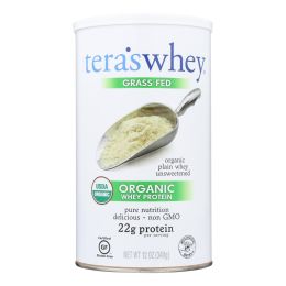Teras Whey Protein Powder - Whey - Organic - Plain Unsweetened - 12 oz (SKU: 1015346)