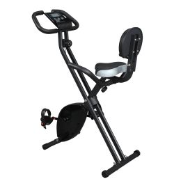 Home Folding Exercise Bike Black (Color: as Pic)